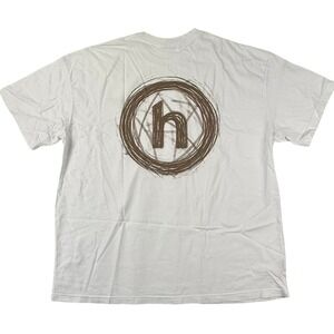 Hidden NY Past Present Future Manhattan Graphic T-Shirt White Brown XXL